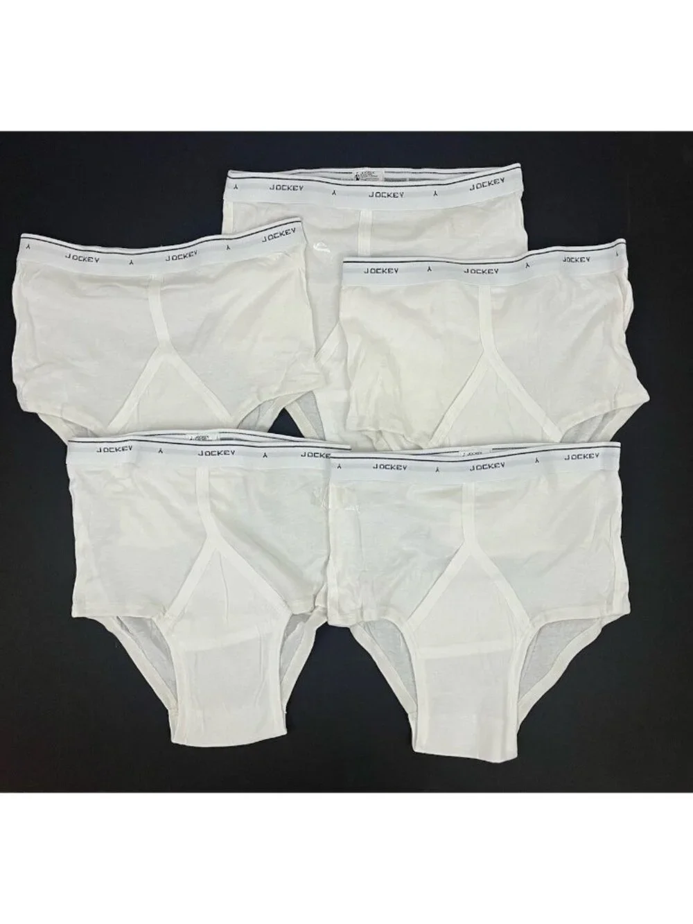 Jockey Classic Brief Men's 36 100% Cotton White NWOT 5 pr